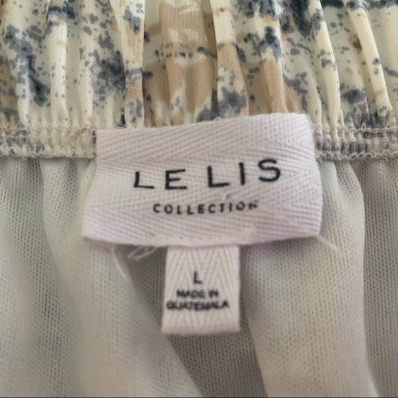 Neutral Print MIDI Skirt with Elastic Back and Faux Wrap - Picture 3 of 4